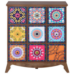 Beliani Boho Sideboard Kuma Multicolour - thumbnail 5