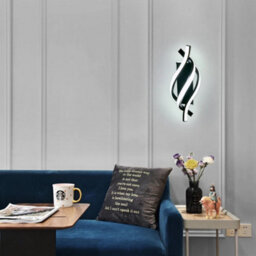 Led Wall Lamp 22W Black Modern Indoor Wall Light Bedroom Creative Sconce 6500K - thumbnail 9