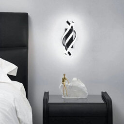 Led Wall Lamp 22W Black Modern Indoor Wall Light Bedroom Creative Sconce 6500K - thumbnail 3