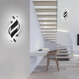Led Wall Lamp 22W Black Modern Indoor Wall Light Bedroom Creative Sconce 6500K - thumbnail 6