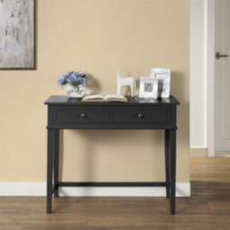 Dorel Home Franklin Writing Desk With 1 Drawer Black - thumbnail 5