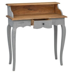 Berkfield Writing Desk Solid Mahogany Wood 80X40X92 Cm - thumbnail 3