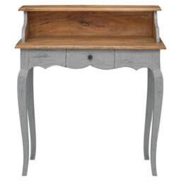 Berkfield Writing Desk Solid Mahogany Wood 80X40X92 Cm - thumbnail 2
