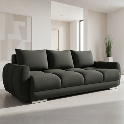 Three Seater Sofa Bed With Storage Logo 3 Graphite - image 1