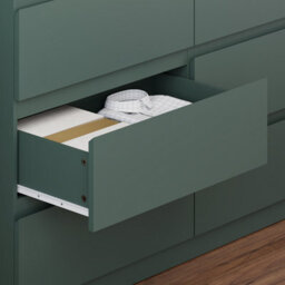 Lassic Vida Designs Denver Green 6 Drawer Chest Of Drawers (H) 770mm (W) 1200mm (D) 400mm - thumbnail 8