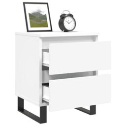 Berkfield Elegant Bedside Cabinets 2 Pcs White 40X35X50 Cm Engineered Wood - thumbnail 4