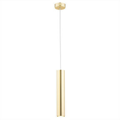 Luminosa Lighting Luminosa Gomera Slim Pendant Ceiling Light Brass Steel - image 1