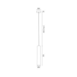 Luminosa Lighting Luminosa Gomera Slim Pendant Ceiling Light Brass Steel - thumbnail 2