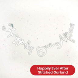 Generic Otw 150 Wedding Decoration - Happily Ever After Stitched Garland - 1.5 Metre - thumbnail 2