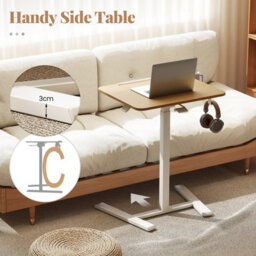 Gainoom Foldable Mobile Standing Desk Rolling Laptop Desk Height Adjustable Sit Stand Desk - thumbnail 9