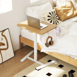 Gainoom Foldable Mobile Standing Desk Rolling Laptop Desk Height Adjustable Sit Stand Desk - thumbnail 3