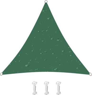Green 3X3X3M Triangular Shade Sail 95% Uv Protection - image 1