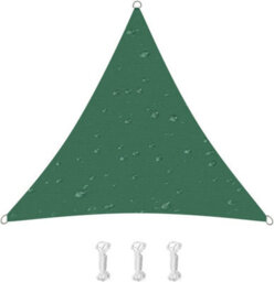 Green 3X3X3M Triangular Shade Sail 95% Uv Protection - thumbnail 1