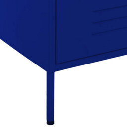Vidaxl Chest Of Drawers Navy Blue 80X35X101.5 Cm Steel Chests Of Drawers - thumbnail 7