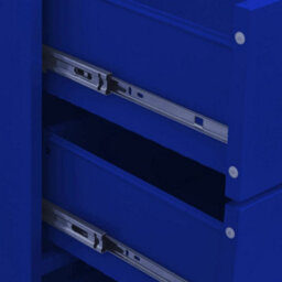Vidaxl Chest Of Drawers Navy Blue 80X35X101.5 Cm Steel Chests Of Drawers - thumbnail 9