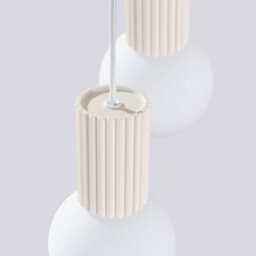 Sollux Lighting Halo Aluminum/glass Beige 2 Lights Modern Pendant Lamps - thumbnail 6