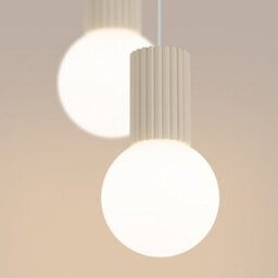 Sollux Lighting Halo Aluminum/glass Beige 2 Lights Modern Pendant Lamps - thumbnail 4