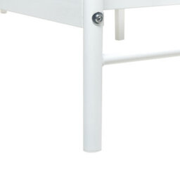 Beliani Bed Metal Mauressac 160 X 200 Cm (Eu King Size) White - thumbnail 9