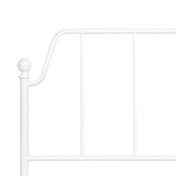 Beliani Bed Metal Mauressac 160 X 200 Cm (Eu King Size) White - thumbnail 7