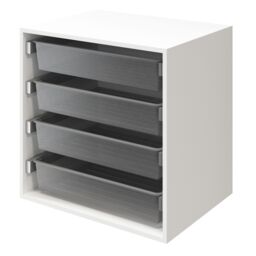GoodHome Atomia Freestanding White Chest Of Sliding Baskets (H)750mm (W)750mm (D)580mm - thumbnail 2