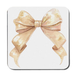 Benjamin Tate Design Gold Ribbon Placemats And Coasters Set Designer Artwork Wood Base Limited Edition - thumbnail 3