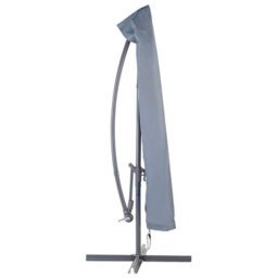 Beliani Rain Cover Chuva 203 Cm 35 Cm 35 Cm Grey - thumbnail 1