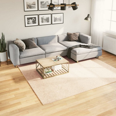 Berkfield Rug Huarte Short Pile Soft And Washable Beige 240X240 Cm - image 1