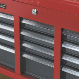 High Gloss Red 6 Drawer Tool Chest Storage Unit 600 X 260 X 340mm - thumbnail 5