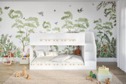 Flair Deimo Staircase Low Bunk Bed White - thumbnail 3
