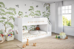 Flair Deimo Staircase Low Bunk Bed White - thumbnail 4