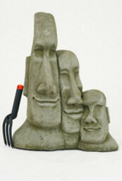 Three Large Easter Island Head Statues - Value Set - thumbnail 4