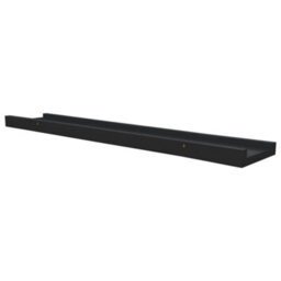 Vidaxl Picture Frame Ledge Shelves 2 Pcs Black 60X9X3 Cm Mdf - thumbnail 6