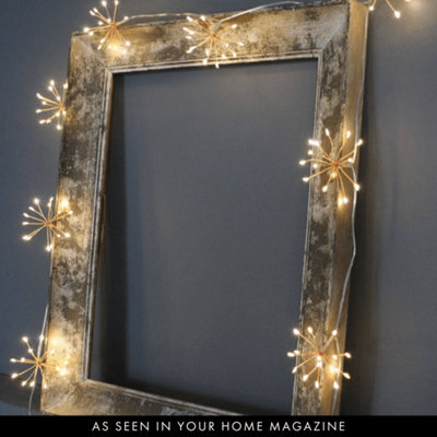 240 Led 16 Starburst Copper Fairy Lights 3M Plug In Indoor And Outdoor Use - image 1