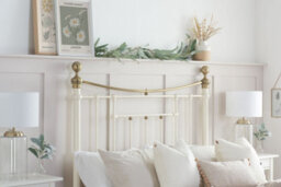 Save On Goods UK 4Ft6 Double Traditional Metal Bed Frame,victorian,cream With Brass Finish, Bedstead - thumbnail 2