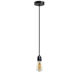 Modern Ip65 Waterproof E27 Lamp Holder Indoor & Outdoor Ceiling Pendant For Backyards, Porches & Garages - thumbnail 1