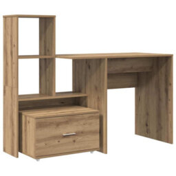 Berkfield With Drawer Artisan Oak 131.5 X 50 X 106.5 Cm Engineered Wood - thumbnail 2