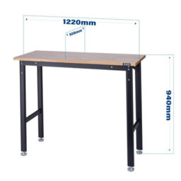 Sgs Workstation Diy Table Or Workshop Desk 25mm Hard Wood Top 1000Lb Max Load - thumbnail 2