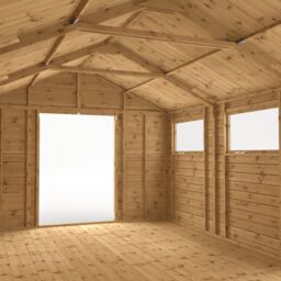 Mercia 20X10 Ft Apex Wooden Workshop With Double Door - thumbnail 4