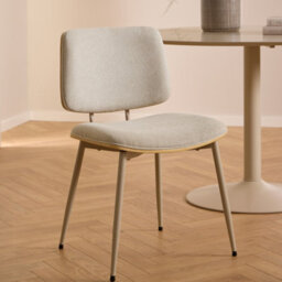 Furniture To Go Owen Dining Chair In Apia Fabric Beige Set Of 2 - thumbnail 5