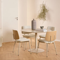 Furniture To Go Owen Dining Chair In Apia Fabric Beige Set Of 2 - thumbnail 4