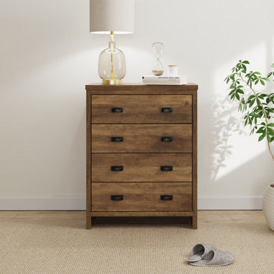 Gfw Boston 4 Drawer Chest Of Drawers Knotty Oak - image 1