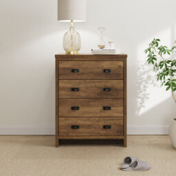 Gfw Boston 4 Drawer Chest Of Drawers Knotty Oak - thumbnail 1