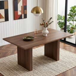 Matteo Extendable Walnut Effect Rectangular Dining Table 140-200Cm - thumbnail 3