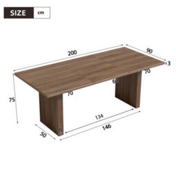 Matteo Extendable Walnut Effect Rectangular Dining Table 140-200Cm - thumbnail 6