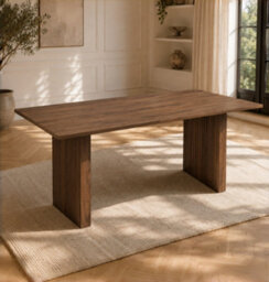 Matteo Extendable Walnut Effect Rectangular Dining Table 140-200Cm - thumbnail 5