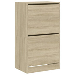 Berkfield Shoe Cabinet With 2 Flip-Drawers Sonoma Oak 60X42X108 Cm - thumbnail 2
