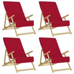 Berkfield Soft Beach Towels 4 Pcs Burgundy 60X135 Cm Fabric 400 Gsm