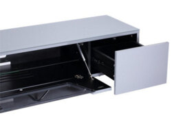 Chromium Tv-Stand With 2 Drawers & 1 Flap Grey, 1600mm - thumbnail 2