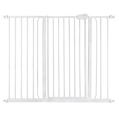 Safetots Extra Tall Metal Safety Gate Pressure Fit, 120.3Cm - 127.9Cm, White, 104Cm In Height, Extra Tall Baby Gate - image 1