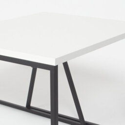 Decortie Pal Modern Coffee Table 88Cm Multipurpose Open Shelf White Living Room H 38Cm - thumbnail 5